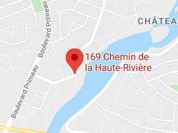 Localisation du 169 Chemin Haute-Rivière, Châteauguay