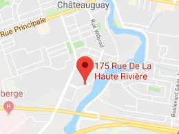 Localisation du 175 Chemin Haute-Rivière, Châteauguay